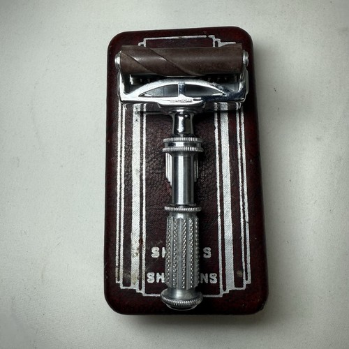 Vintage RONSON Safety Razor Shaves & Sharpens 1930’s USA - Picture 2 of 11