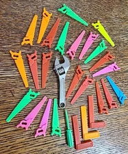 Saw Screwdriver Square Cresent Wrench Toy Carpenter Tools Doll Action Figure