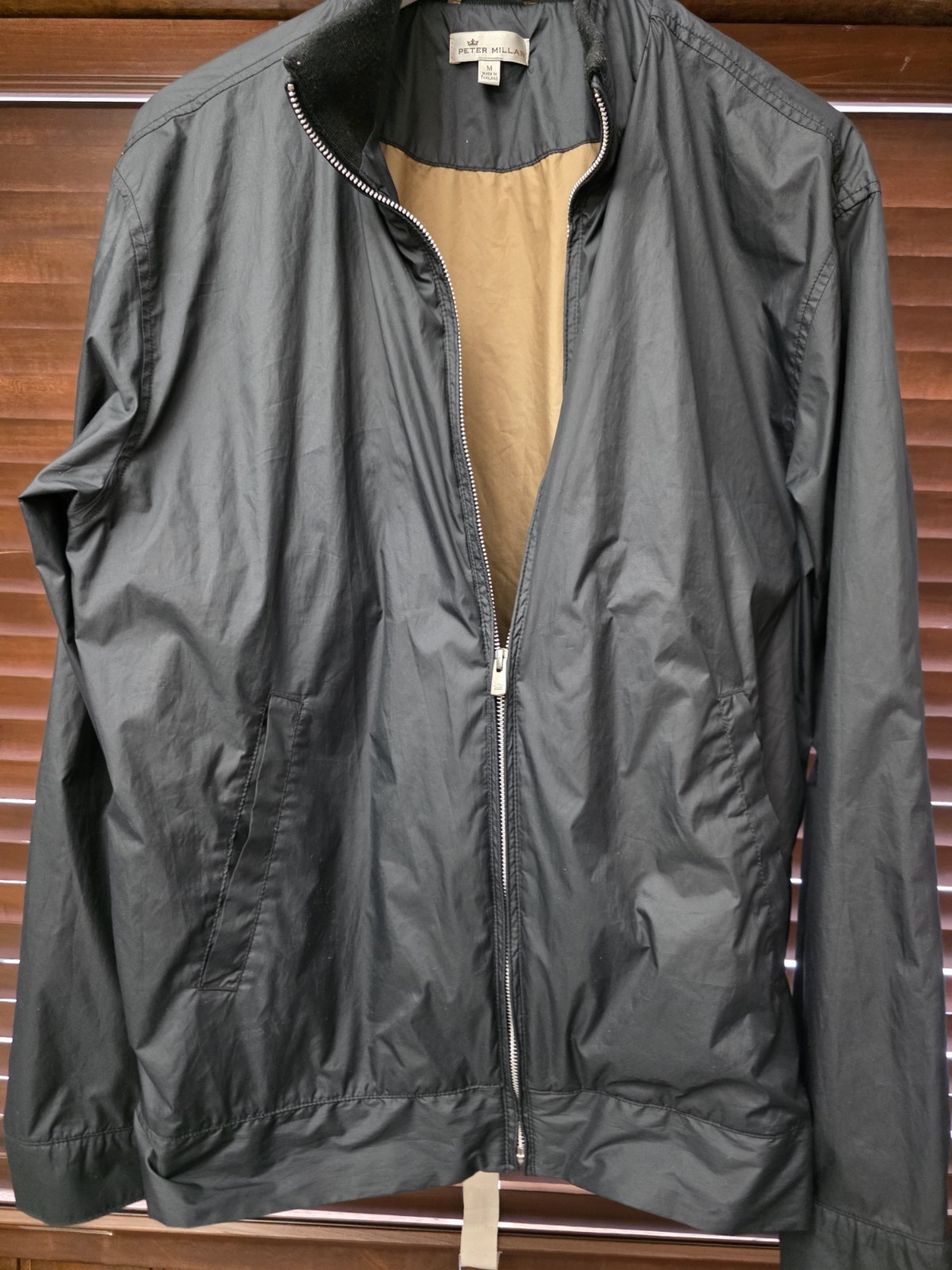 Peter Millar Jacket Men Medium Black Windbreaker … - image 3