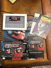 SNES Michael Andretti's Indy Car Challenge - CIB Complete In Box Nice! Tested