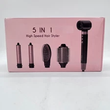 Annlary 1400 Watts 5 In 1 High Speed Hair Styler - Black Pink Model HL-3030E