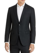 John Varvatos Star Bleecker Tonal Plaid Slim Suit Jacket Sport Coat 42R New 500