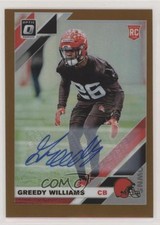 2019 Panini Donruss Optic Rookies Bronze Prizm Greedy Williams #122 Auto fm0