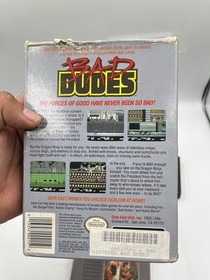 Bad Dudes - Nintendo NES - With Original Box - Tested - Authentic