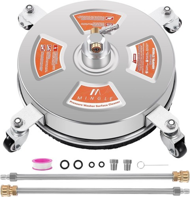 #ad 14quot; Pressure Washer Surface Cleaner Attachment Driveway Power Washer Accessory $69.70