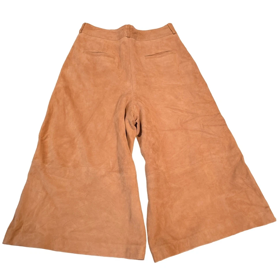 Pantalones Gauchos Mossimo Dutti Culottes Recortados Mujer Talla L Cuero de Cabra Lujo Foto 2 de 4