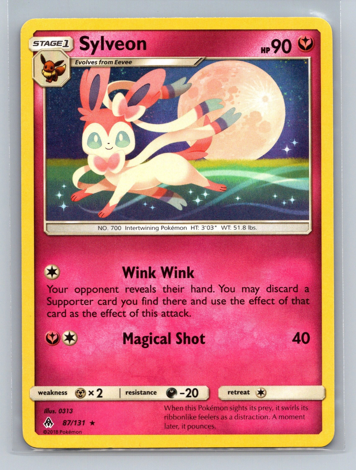Sylveon 87/131 Forbidden Light Rare NM Pokemon TCG