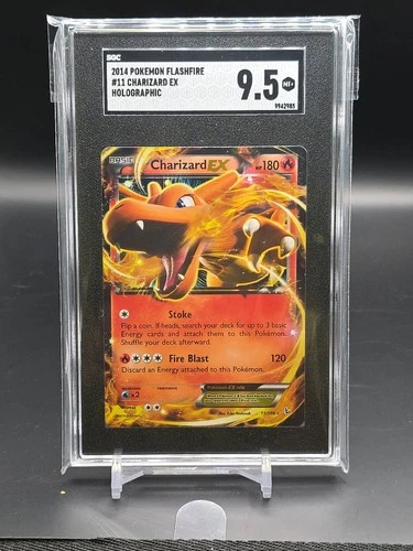 2014 Pokemon XY Flashfire Charizard EX #11/106 -  SGC 9.5