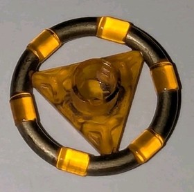 Lego Atlantis Trans ORANGE TREASURE KEY CRAB Minifig Symbol 8078 Used HTF