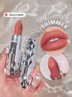 Shimmer Matte Long Lasting Velvet Lippenstift 10 Farben Pflegender Glatter Lippenstift