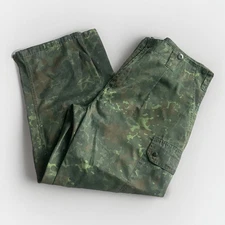 German Army Flecktarn Camo Military Tactical Pants Mens Size 42 X 29 XL GREEN
