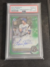 2022 Bowman Chrome Luca Tresh RC Auto Green Shimmer Refractor /99 PSA 10