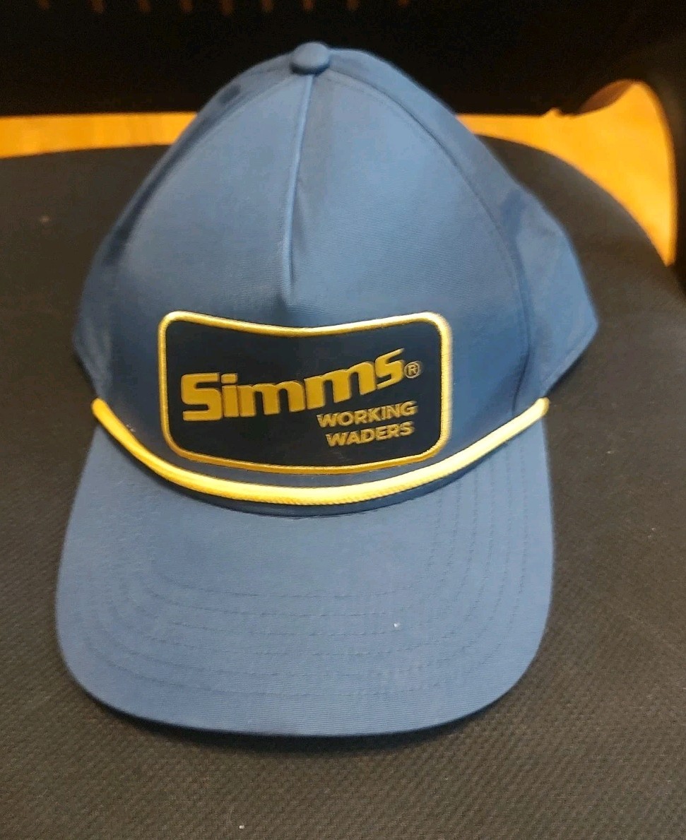 Simms Fishing Hat Working Waders Patch w/Rope, Na… - image 1