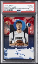 2025 TOPPS CONTEMPORARY MARKS RED RAINBOW #CM-CF COOPER FLAGG RC 1/5 PSA 8