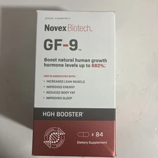 Novex Biotech GF-9 Growth Supplement - 84ct Exp: 07/2027 BRAND NEW!!