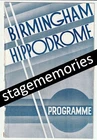 1937 Birmingham Hippodrome Variety theatre programme Magic Magician Charlie Kunz