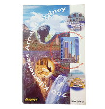 Gregory's 200 Kilometres Around Sydney 36th Edition Travel Touring Guide Map