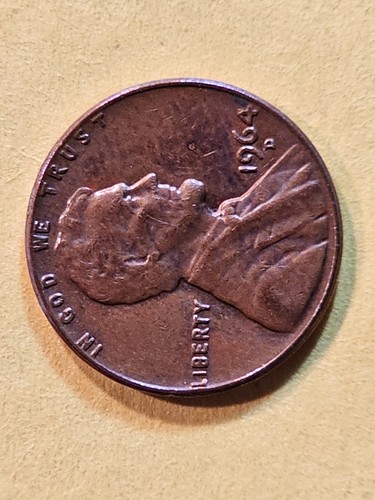 1964D LINCOLN 1-CENT, RPM, (L)(IGWT) On RIM, Off-centered Strike & Die Cracks... - Picture 5 of 24