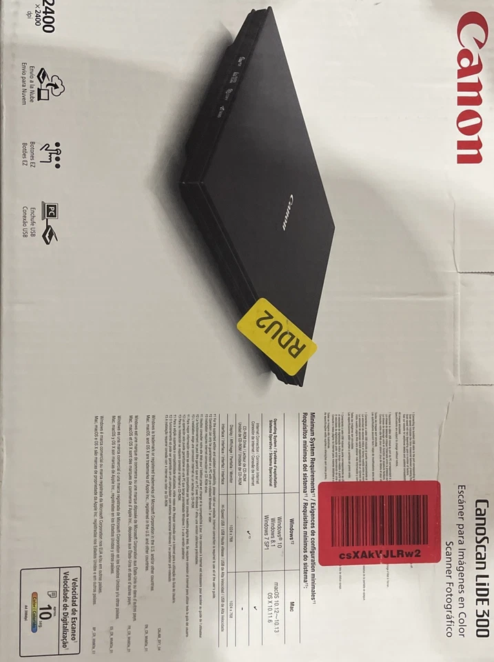 Canon CanoScan LiDE 300 2400x2400dpi Flatbed Scanner - Black - Image 2 of 2