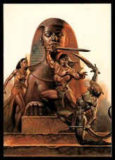 Comic Images Boris Fantasy Art Exotic Card # 7 Egyptian Warrior Sword Battle