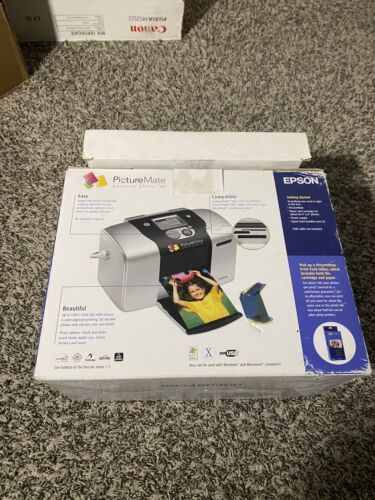 Epson PictureMate Digital Photo Inkjet Printer Personal Photo Lab W Extra Paper - Picture 4 of 6