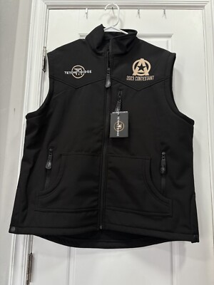 TETON RIDGE 2023 Contestant Vest Men's Black Full Zip The American Rodeo NWT