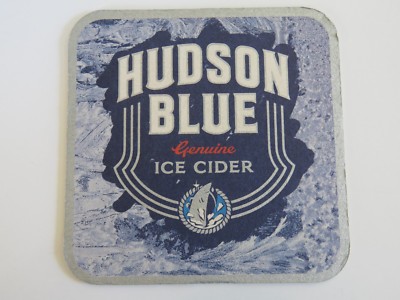 Beer Bar Coaster ~*~ Hudson Blue Genuine Ice Cider ~ Guinness Brewery ~ IRELAND