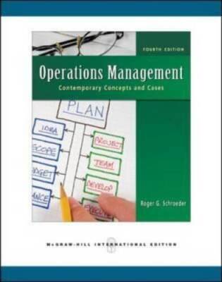 Operations Management: Contemporary Concepts and Cases - Paperback - ACCEPTABLE