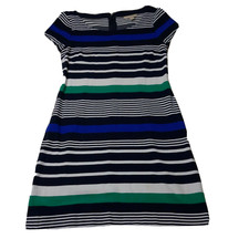 Banana Republic Women's Size 2 Sheath Dress Multicolor Striped Pencil