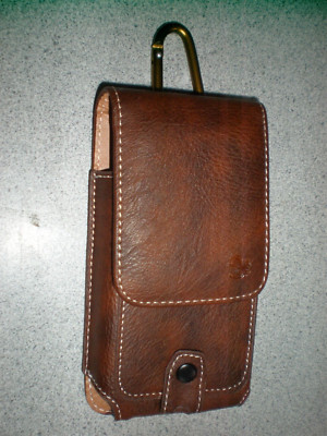 Cell Phone Holster Pouch  Holder Case Belt Loop For iPhone smaller faux leather.