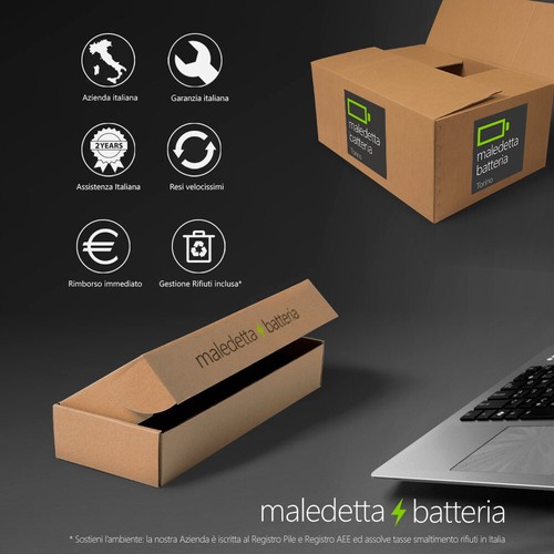 Batteria NERA 7.2-7.4 V 6000 mAh per samsung NP530U3C - Foto 8 di 9