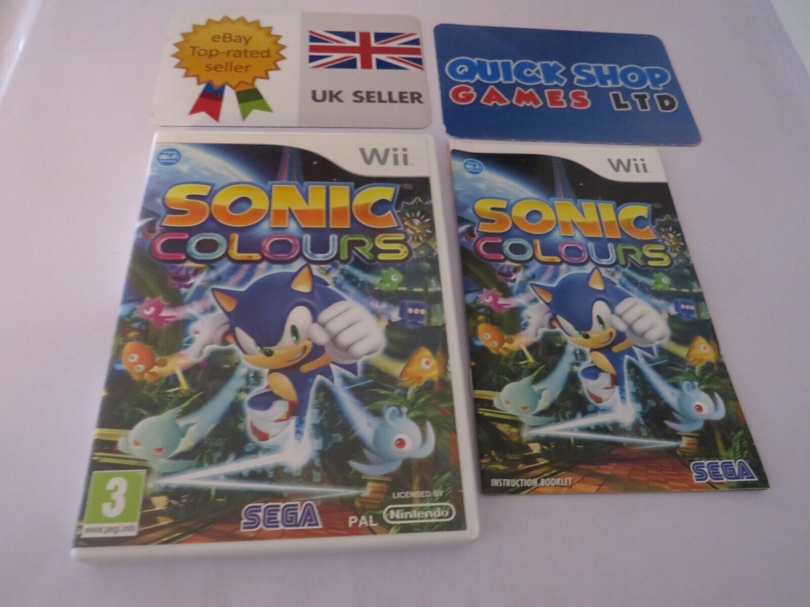 Sonic Colors (Nintendo Wii, 2010) 5055277008629