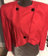 Vintage Christain Dior Hot Pink Blazer Size 14