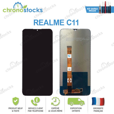 Ecran De Remplacement Complet Pour Realme C11 - Noir, D'occasion Mais Fonctionnel