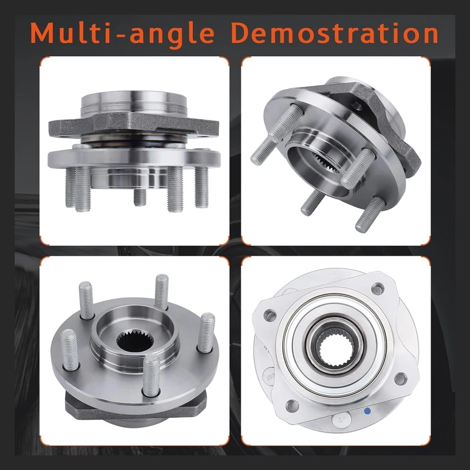 513123 Buje de rueda delantero izquierdo/derecho 1996-2007 para Chrysler Town & Country Voyager Foto 3 de 4