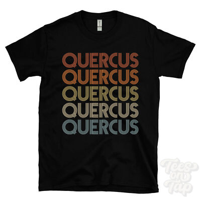 QUERCUS WIEDERHOLTES RETRO-STIL T-SHIRT Herren & Damen Neuheit cool Name Geschenk