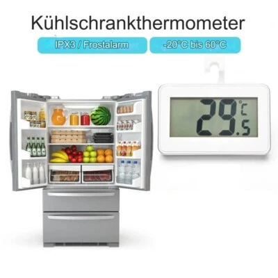 AURUM Kühlschrank Thermometer Magnetisch LCD Digital Thermostat Gefrierschrank
