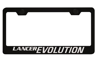 Black License Plate Frame for Mitsubishi Lancer Evolution