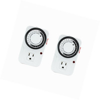 Ipower 24 Hour Heavy Duty Plug-in Mechanical Timer Grounded Analog Timer, 120 Vo Ipower 24 Hour Heavy Duty Plug-in Mechanical Timer Grounded Analog Timer, 120 Vo