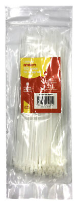 Tie Wraps White Garage  Tool 100Pcs 200 X 2.5 Mm Amtech S0821