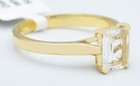 GENUINE 1.30 Cts WHITE  SAPPHIRE RING 10K YELLOW GOLD - Free Appraisal  - NWT — photo 5