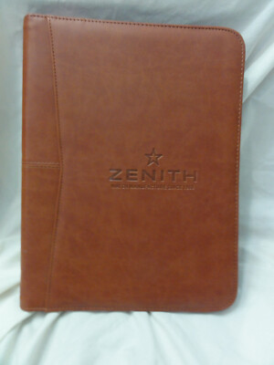 ZENITH Swiss Watch Co.  Promotional Organizer Leather Legal Pad Novelty ~ LEEDS
