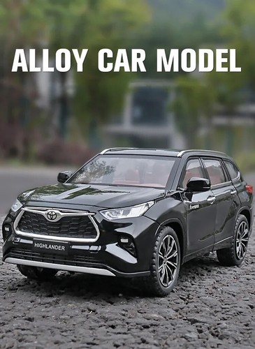 1/24 Toyota Highlander SUV Diecast Vehicle Model Car Toy Collectible Sound&Light - Picture 18 of 42