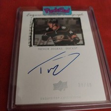 21-22 UD Ice - Exquisite Collection Signatures #99T-TZ Trevor Zegras /49 (AU)