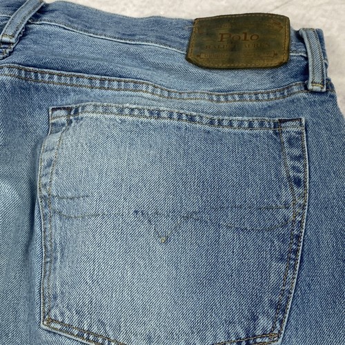 Polo Ralph Lauren Mens The Thompson Relaxed Fit Straight Jeans 36x29 Medium Wash - Picture 16 of 18