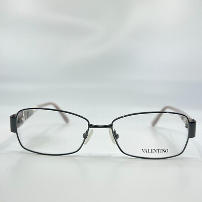 Valentino V2101 060 Eyeglasses Gunmetal Black Grey Square  display picture 2
