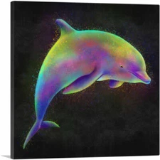 ARTCANVAS Bottlenose Dolphin Canvas Art Print