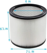 3-pack Universal Replacement Filters For Most Wet Dry Vac Vacuum 5 Gallon and Up