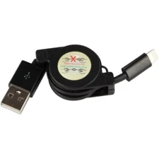 For iPhone 11 12 13 14 SE XR XS Retractable USB Cable Charger Power Cord Sync