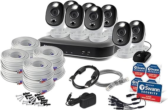 Swann Home DVR Security Camera System with 2TB HDD, 8 Channel 8 Camera, New